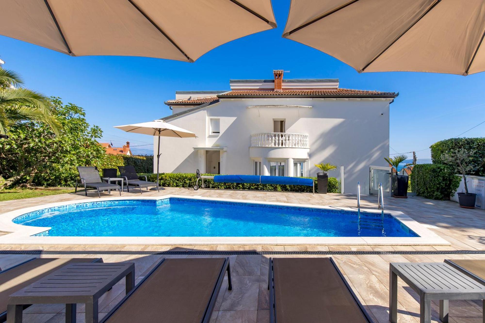 Villa Garden Apartment With Pool Opatija Exterior foto